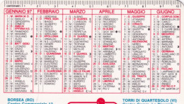 Calendarietto - Formula - Iper Discaunt - Borsea - Casolla - Povolaro Di Dueville - Anno 1997 - Petit Format : 1991-00