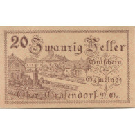 Billet, Autriche, Grafendorf, 20 Heller, Village 1920-10-31, SPL, Mehl:FS 682a - Autriche