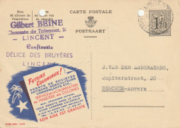 INTERO POSTALE 1970 CIRCA BELGIO 1,20 F. -fori Archiviazione (XT2984 - Cartes Postales 1934-1951
