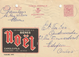 INTERO POSTALE 1970 CIRCA BELGIO 2 F. -fori Archiviazione (XT2987 - Cartoline 1934-1951