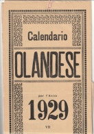 CALENDARIO OLANDESE 1929 (XT2668 - Grossformat : 1921-40