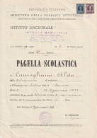 PAGELLA SCOLASTICA 1949 CON MDB (XT2592 - Diplomi E Pagelle