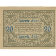 Billet, Autriche, Gurten, 20 Heller, Personnage 1920-10-31, SPL, Mehl:FS 312c - Autriche