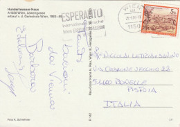 CARTOLINA 1986 AUSTRIA TIMBRO TARGHETTA (XT3086 - Lettres & Documents