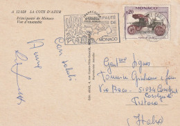 CARTOLINA 1980 CIRCA MONACO TIMBRO TARGHETTA (XT3092 - Lettres & Documents