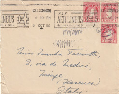 LETTERA 1950 IRLANDA 3X1 TIMBRO TARGHETTA (XT3068 - Covers & Documents