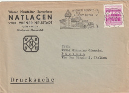 LETTERA 1966 AUSTRIA TIMBRO TARGHETTA (XT3058 - Lettres & Documents