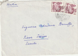 LETTERA SVIZZERA 2X40 TIMBRO SOPRA LOCARNO 1970 CIRCA (XT3049 - Brieven En Documenten