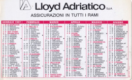 Calendarietto - Lloyd Adriatico - Assicurazioni In Tutta I Rami - Anno 1997 - Petit Format : 1991-00