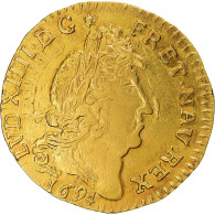 Monnaie, France, Louis XIV, Louis D'Or, 1694, Montpellier, Fausse Réformation - 1643-1715 Luigi XIV El Re Sole