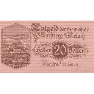 Billet, Autriche, Kirchberg, 20 Heller, Village 1920-12-31, SPL, Mehl:FS 442b - Oesterreich
