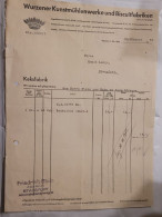 Rechnung - Wurzener Kunstmühlenwerke Und Biscuitfabriken - 1932 - 1900 – 1949