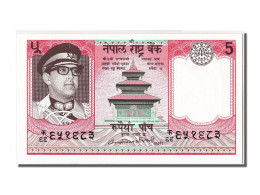 Billet, Népal, 5 Rupees, NEUF - Népal