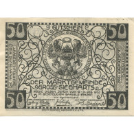 Billet, Autriche, Gross-Siegharts, 50 Heller, Blason 1920-12-31 SPL Mehl:FS 297b - Austria