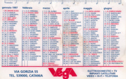 Calendarietto - Vega - Catania - Anno 1997 - Petit Format : 1991-00