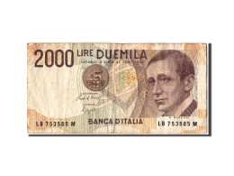Billet, Italie, 2000 Lire, 1990, 1990-10-03, TB+ - 2000 Liras