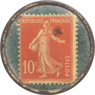 Monnaie, France, Anisette Marie Brizard, Timbre-monnaie 10 Centimes, TTB+, Iron - Monétaires / De Nécessité