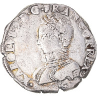 Monnaie, France, Charles IX, Teston Au Deux K Couronnés, 1564, Bayonne, TB+ - 1560-1574 Charles IX