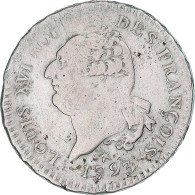 Monnaie, France, Louis XVI, 30 Sols François, 1793 / AN 5, Lille, TB+, Argent - Other & Unclassified