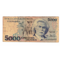 Billet, Brésil, 5000 Cruzeiros, Undated (1990), KM:232a, TB - Brasile