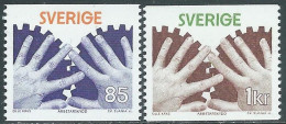 1976 SVEZIA PROTEZIONE DEL LAVORATORE MNH ** - RB4-5 - Unused Stamps