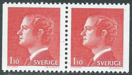 1977 SVEZIA RE CARLO XVI GUSTAVO COPPIA 1,10+1,10 K MNH ** - RB4-6 - Neufs