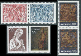 1975 SVEZIA NATALE 6 VALORI MNH ** - RB43-2 - Unused Stamps