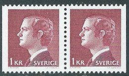 1976 SVEZIA RE CARLO XVI GUSTAVO COPPIA 1+1 K MNH ** - RB4-6 - Neufs