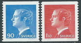 1975 SVEZIA RE CARLO XVI GUSTAVO 2 VALORI MNH ** - RB4 - Neufs