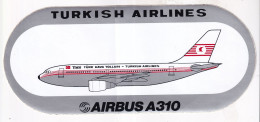 Autocollant Avion -   TURKISH AIRLINES  AIRBUS A310 - Pegatinas