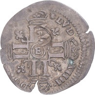 Monnaie, France, Louis XIV, Quinzain Aux 8 L, 1694, Tours, Contremarqué Lis - 1643-1715 Lodewijk XIV De Zonnekoning