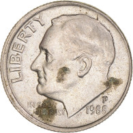 Monnaie, États-Unis, Roosevelt Dime, Dime, 1988, U.S. Mint, Philadelphie, TTB+ - 1946-...: Roosevelt