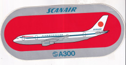 Autocollant Avion -  SCANAIR A300 - Autocollants