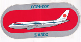 Autocollant Avion -  SCANAIR A300 - Pegatinas