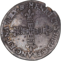 Monnaie, France, Henri IV, 1/4 Ecu De Béarn, 1598, Morlaas, TTB, Argent - 1589-1610 Heinrich IV.