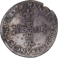 Monnaie, France, Henri IV, 1/4 Ecu De Béarn, 1598, Morlaas, TTB, Argent - 1589-1610 Enrico IV