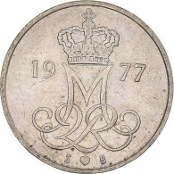 Monnaie, Danemark, Margrethe II, 10 Öre, 1977, Copenhagen, TTB, Cupro-nickel - Dinamarca