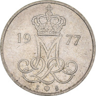 Monnaie, Danemark, Margrethe II, 10 Öre, 1977, Copenhagen, TTB, Cupro-nickel - Danemark