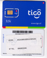 CONGO- DEMOCRATIC REPUBLIC-TIGO-SIM CARDS-MINT UNUSED. - Autres - Afrique