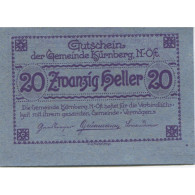 Billet, Autriche, Kürnberg, 20 Heller, Village, 1920, SPL, Mehl:FS 490a - Autriche