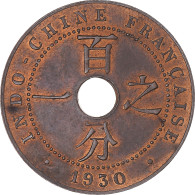 Monnaie, Indochine Française, Cent, 1930, Paris, TTB, Bronze, KM:12.1 - Autres & Non Classés