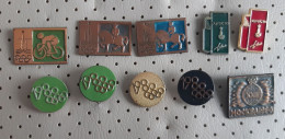 Olympic Games Moscow 1980 Yugoslavia 10 Different Pins - Jeux Olympiques
