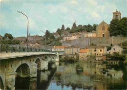 86 - L'Isle-Jourdain - Le Pont Saint Sylvain Et L'Eglise Saint Gervais - CPM - Voir Scans Recto-Verso - L'Isle Jourdain