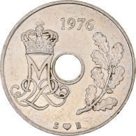 Monnaie, Danemark, Margrethe II, 25 Öre, 1976, Copenhagen, TTB, Cupro-nickel - Denemarken