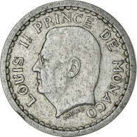 Monnaie, Monaco, Louis II, Franc, Undated (1943), TB+, Aluminium, KM:120 - 1922-1949 Louis II.