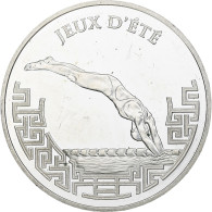 France, 1 1/2 Euro,  Jeux De Pékin, Natation, 2008, Monnaie De Paris, BE - Francia