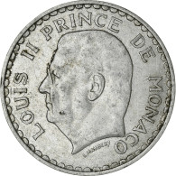 Monnaie, Monaco, Louis II, 5 Francs, 1945, TB+, Aluminium, KM:122 - 1922-1949 Luigi II