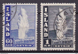 IS036E – ISLANDE – ICELAND – 1943-45 – GEYSER PERF. 11½ – MI # 229E/39E USED 22 € - Usados