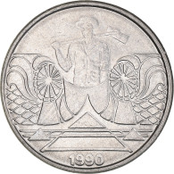 Monnaie, Brésil, 5 Cruzeiros, 1990, SUP, Acier Inoxydable, KM:618.1 - Brazilië