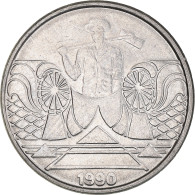 Monnaie, Brésil, 5 Cruzeiros, 1990, SUP, Acier Inoxydable, KM:618.1 - Brésil